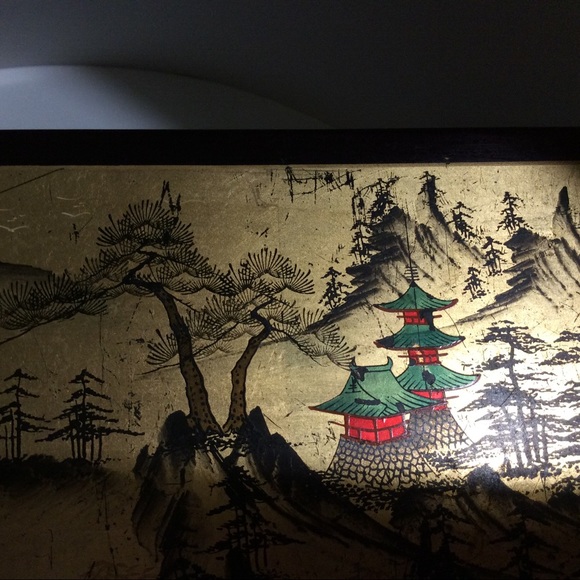 ❤️Vintage large Japanese painted jewelry music box - Picture 5 of 17